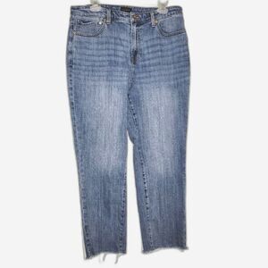 Talbots Modern Ankle Raw Hem Jeans 14